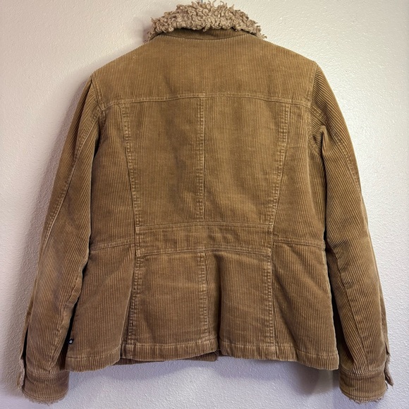 Vintage Y2K Women’s l.e.i. Brown Corduroy Jacket Faux Fur Collar and Trim size L - Picture 6 of 14